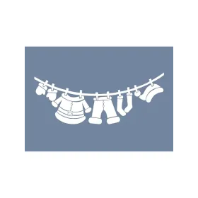 EHYB43 Yılbaşı Kıyafetleri Desen Stencil 25x35cm