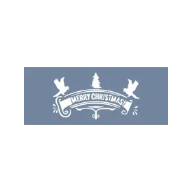 EHYB44 Merry Christmas Desen Stencil 10x25cm