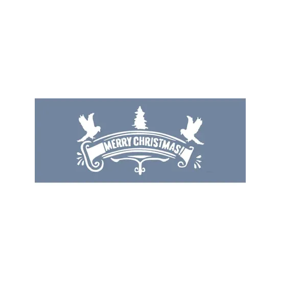 EHYB44 Merry Christmas Desen Stencil 10x25cm