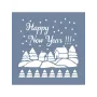 EHYB48 Happy New Year Desen Stencil 60x60cm