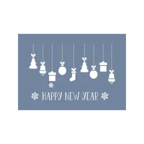 EHYB53 Happy New Year Yılbaşı Stencil 21x30cm