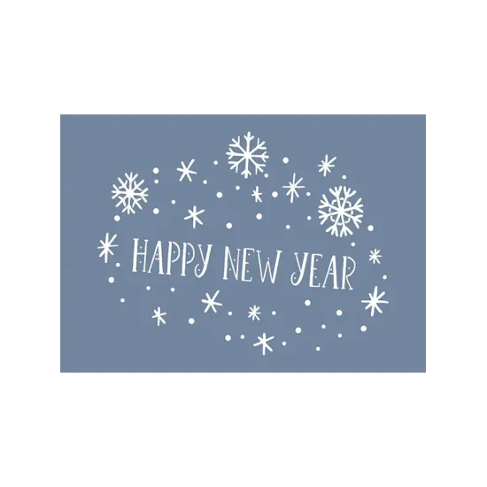 EHYB55 Happy New Year Yılbaşı Stencil 21x30cm