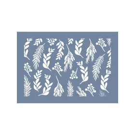 EHYB65 Zeytin Dalı Desen Stencil 25x35cm