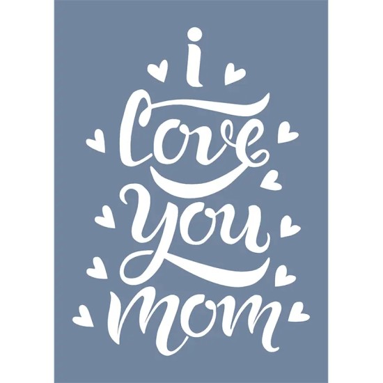 AG27 Anneler Günü Model Stencil 21x30cm