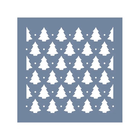 EHB107 Yılbaşı Ağacı Stencil 60x60cm