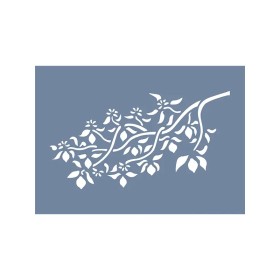 EHB110 Yapraklı Dal Stencil 21x30cm