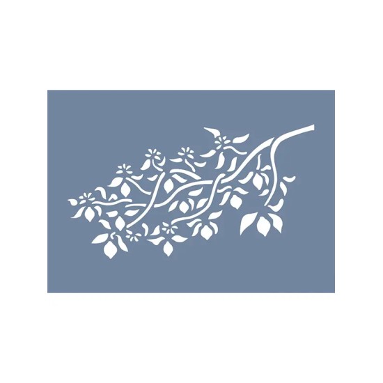 EHB110 Yaprak Dalı Stencil 25x35cm
