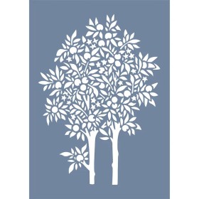 EHB113 Nar Ağacı Stencil 25x35cm