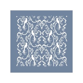 EHB116 Kuş ve Çiçek Stencil 60x60cm