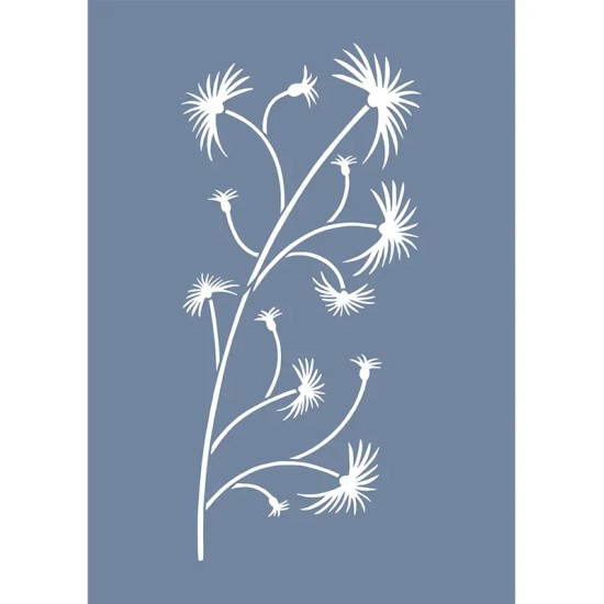 EHB128 Çiçek Dalı Stencil 21x30cm