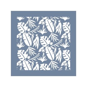 EHB92 Tropikal Yaprak Stencil 60x60cm