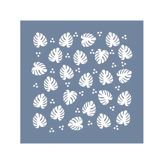 EHB93 Yaprak Stencil 20x20cm