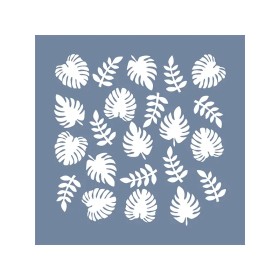 EHB95 Yaprak Stencil 20x20cm