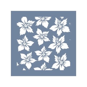 EHB222 Çiçek Stencil 20x20cm
