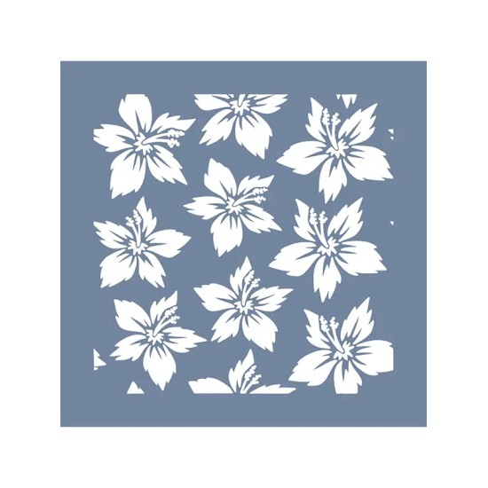 EHB222 Çiçek Stencil 20x20cm