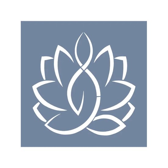 EHB231 Lotus Stencil 20x20cm
