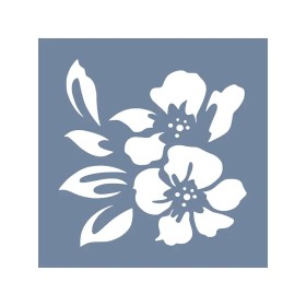 EHB241 Çiçek Stencil 20x20cm