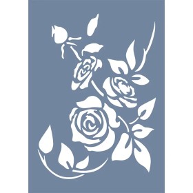 EHB264 Gül Stencil 25x35cm