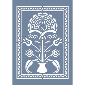 EHB306 Çiçek Stencil 21x30cm