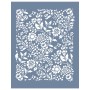 EHB308 Çiçek Desenli Stencil 35x45cm