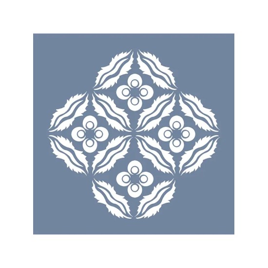 EHBL20 Çiçek Yaprak Stencil 25x25cm