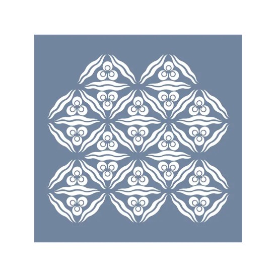 EHBL22 Geometrik Desen Stencil 25x25cm