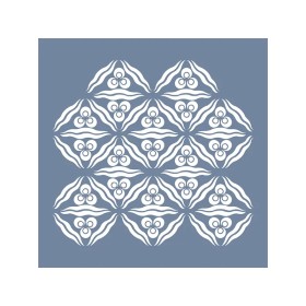 EHBL22 Geometrik Desen Stencil 45x45cm