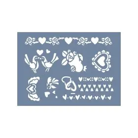 EHÇ21 Aşk ve Doğa Stencil 25x35cm