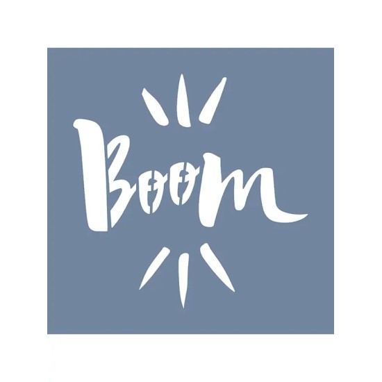 EHÇ50 Boom Yazı Stencil 40x40cm