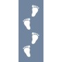 EHÇ63 Ayak İzi Stencil 10x25cm