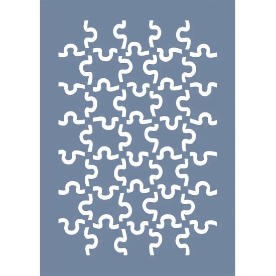 EHDD34 Geometrik Desen Stencil 21x30cm