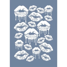 EHDD37 Dudak Stencil 21x30cm