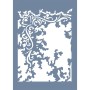 EHDD38 Floral Köşe Stencil 21x30cm