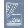 EHDK07 Pencere Stencil 25x35cm