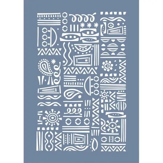 EHET10 Geometrik Desen Stencil 25x35cm