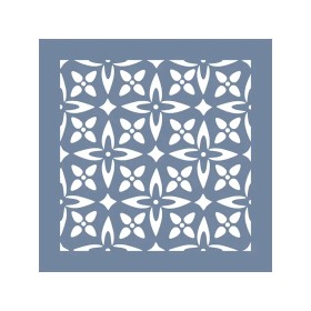 EHFL41 Geometrik Desen Stencil 40x40cm
