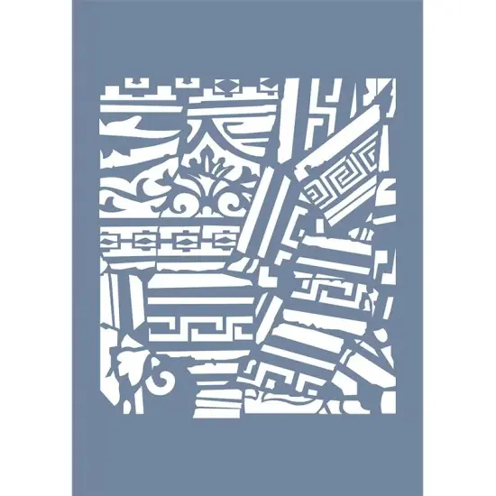 EHFY64 Geometrik Etnik Stencil 25x35cm