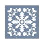 EHFY66 Floral Desen Stencil 25x25cm