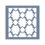 EHFY69 Geometrik Fayans Stencil 25x25cm