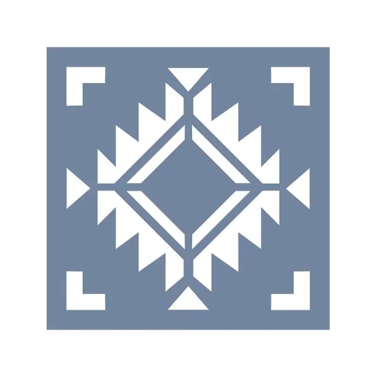 EHFY72 Geometrik Desen Stencil 25x25cm