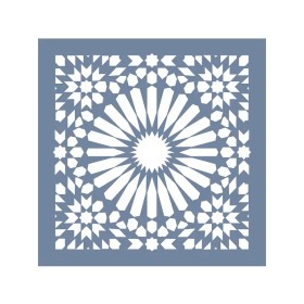 EHFY73 Geometrik Desen Stencil 45x45cm