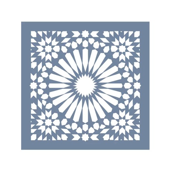 EHFY73 Geometrik Desen Stencil 45x45cm