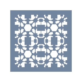 EHFY74 Geometrik Desen Stencil 45x45cm