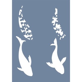EHH96 Koi Balığı Stencil 25x35cm
