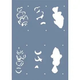 EHH97 Soyut Figür Stencil 25x35cm
