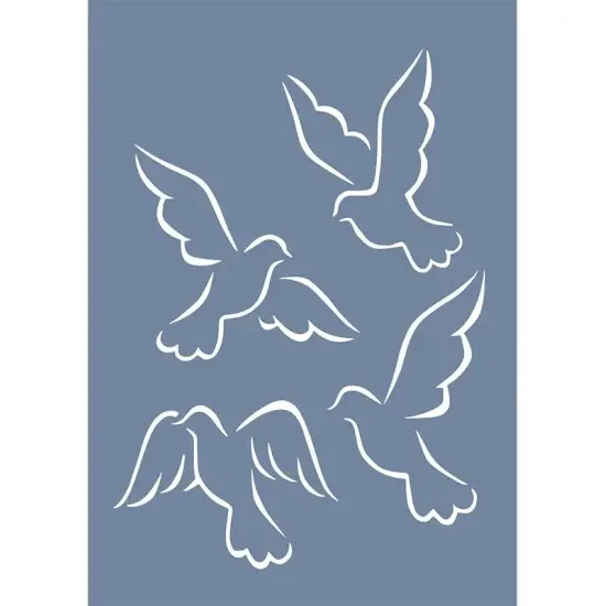 EHH102 Kuş Stencil 25x35cm