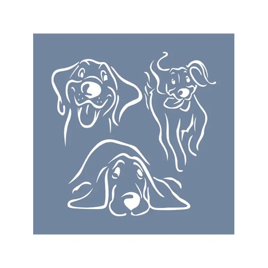 EHH107 Köpek Stencil 20x20cm