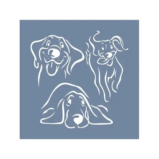 EHH107 Köpek Stencil 40x40cm