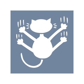 EHH111 Kedi Stencil 20x20cm