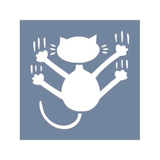 EHH111 Kedi Stencil 60x60cm
